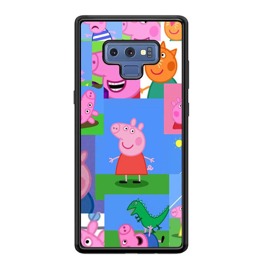 Peppa Pig Smiley Pic Collage Samsung Galaxy Note 9 Case-Oxvistore