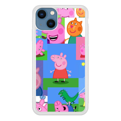 Peppa Pig Smiley Pic Collage iPhone 13 Case-Oxvistore