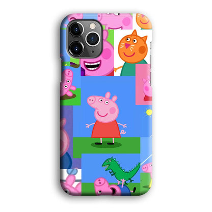 Peppa Pig Smiley Pic Collage iPhone 12 Pro Max Case-Oxvistore