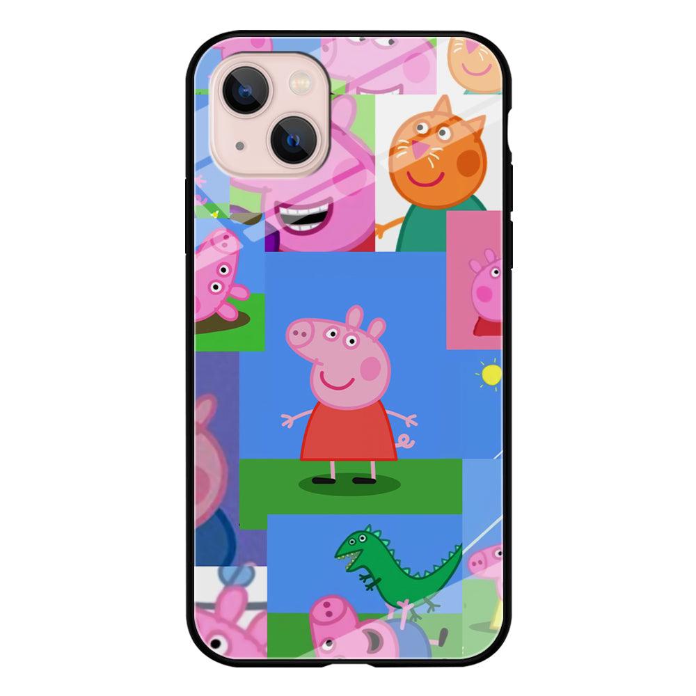 Peppa Pig Smiley Pic Collage iPhone 13 Case-Oxvistore