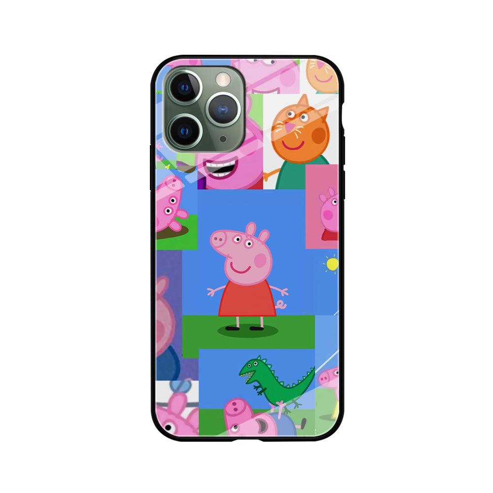 Peppa Pig Smiley Pic Collage iPhone 11 Pro Case-Oxvistore