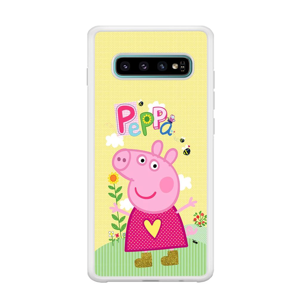 Peppa Pig Sunday Gardening Samsung Galaxy S10 Plus Case-Oxvistore