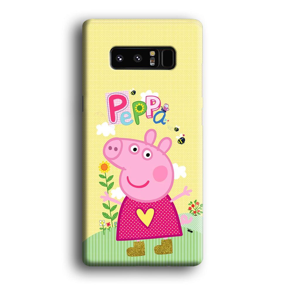 Peppa Pig Sunday Gardening Samsung Galaxy Note 8 Case-Oxvistore