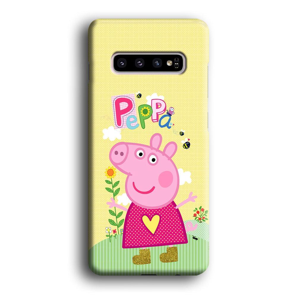 Peppa Pig Sunday Gardening Samsung Galaxy S10 Case-Oxvistore