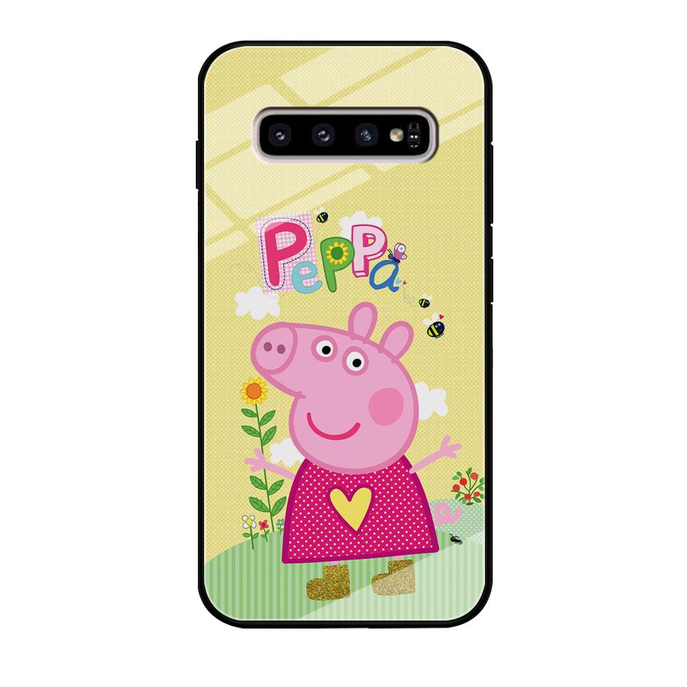 Peppa Pig Sunday Gardening Samsung Galaxy S10 Plus Case-Oxvistore