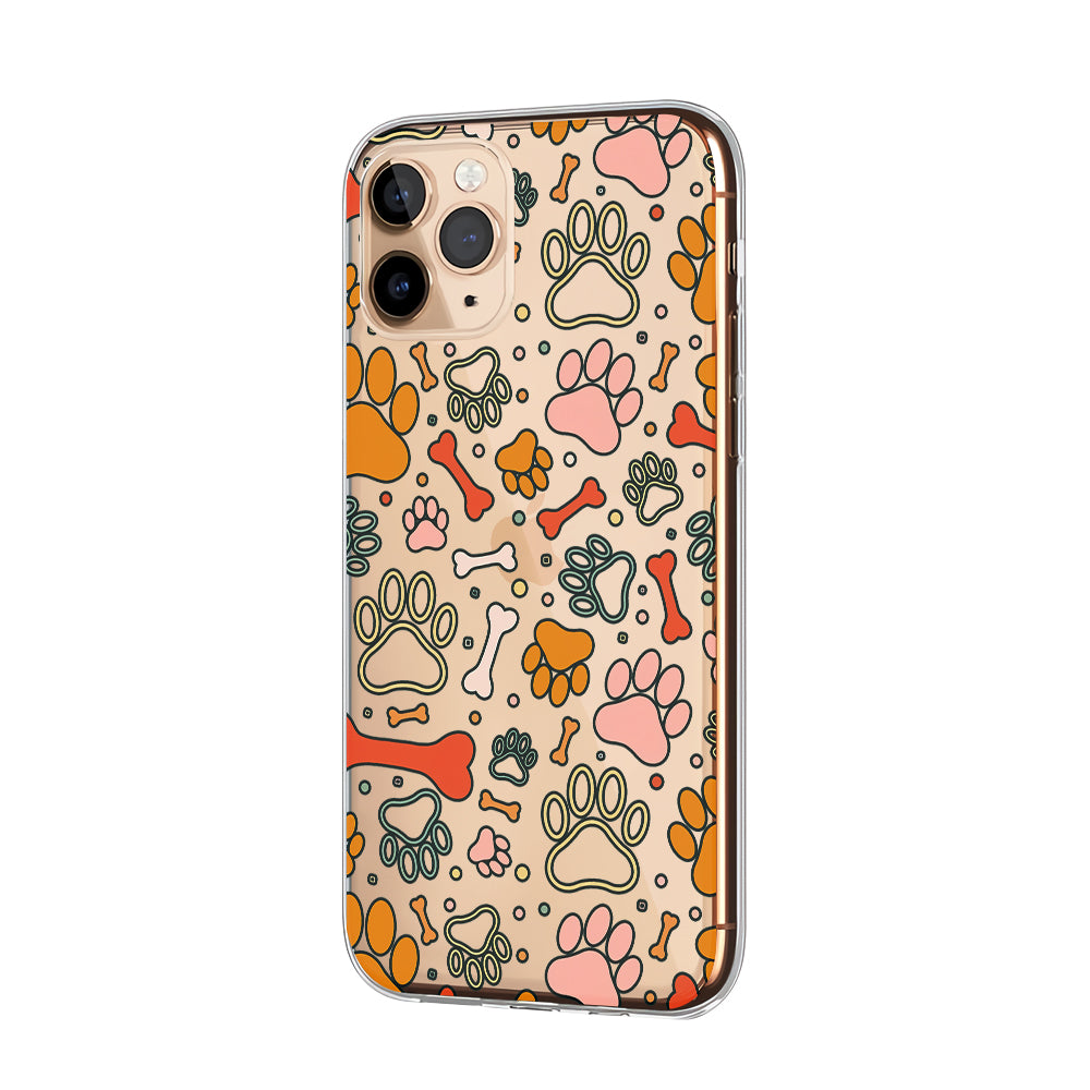 Pet Paw Colorful Clear Soft Case