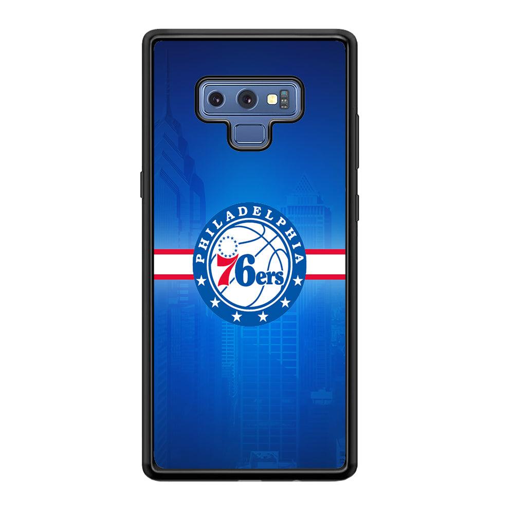 Philadelphia 76ers Bluish Shadow Samsung Galaxy Note 9 Case-Oxvistore