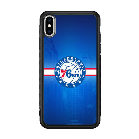 Philadelphia 76ers Bluish Shadow iPhone Xs Max Case-Oxvistore