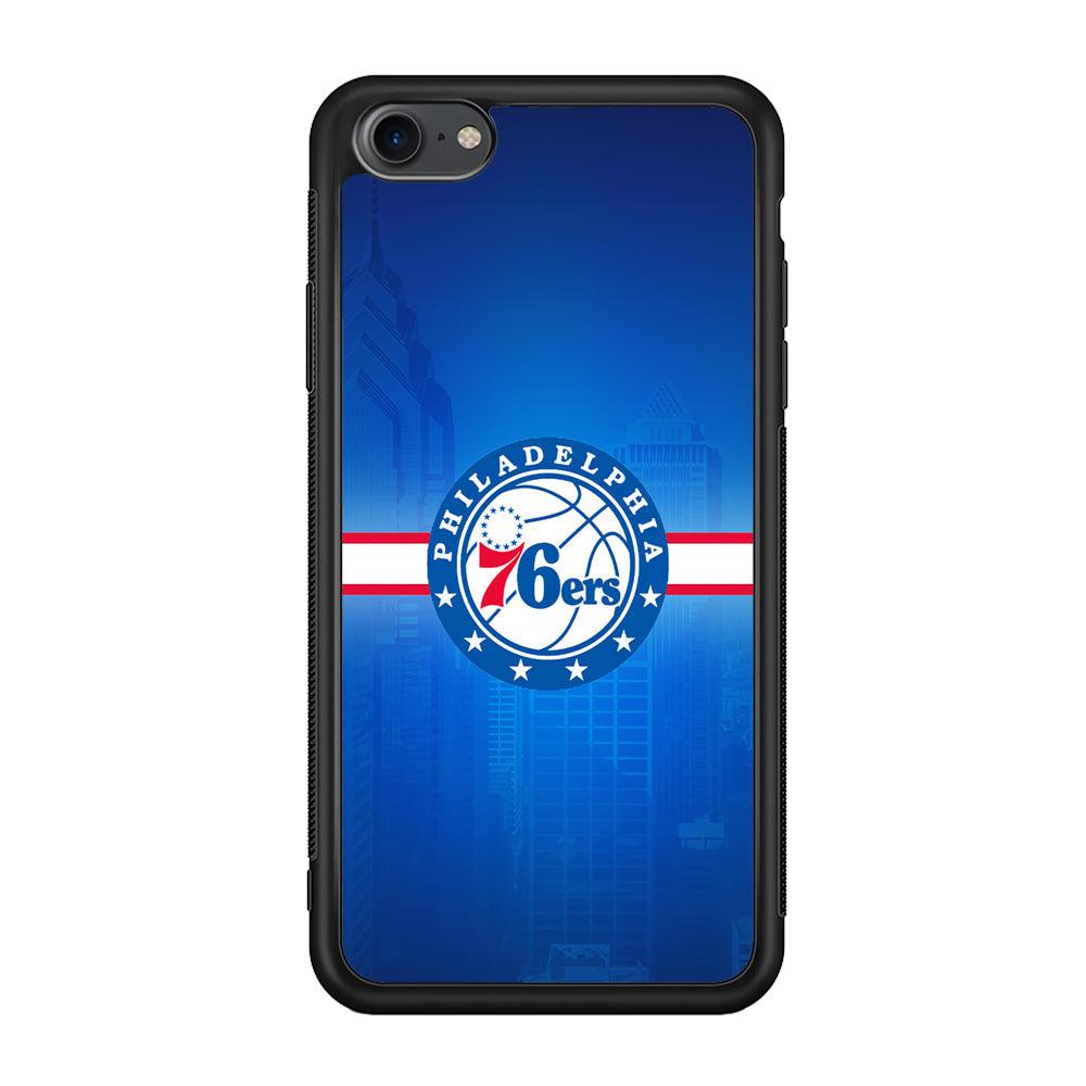 Philadelphia 76ers Bluish Shadow iPhone 8 Case-Oxvistore