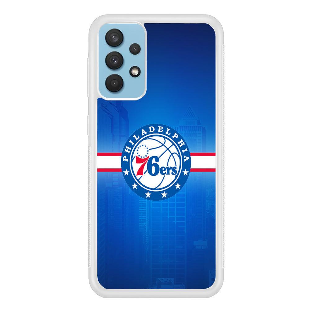 Philadelphia 76ers Bluish Shadow Samsung Galaxy A32 Case-Oxvistore