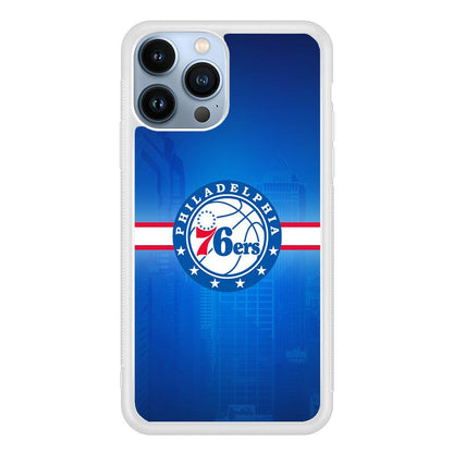 Philadelphia 76ers Bluish Shadow iPhone 15 Pro Max Case-Oxvistore