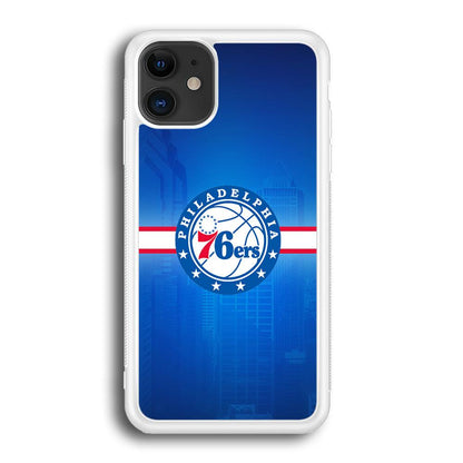 Philadelphia 76ers Bluish Shadow iPhone 12 Case-Oxvistore