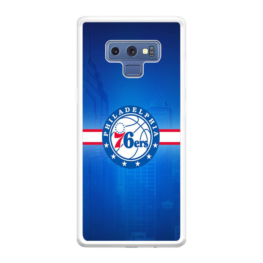 Philadelphia 76ers Bluish Shadow Samsung Galaxy Note 9 Case-Oxvistore