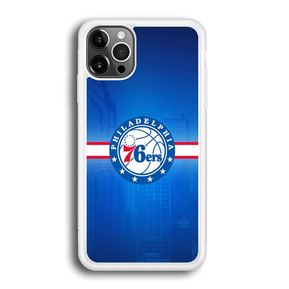 Philadelphia 76ers Bluish Shadow iPhone 12 Pro Max Case-Oxvistore