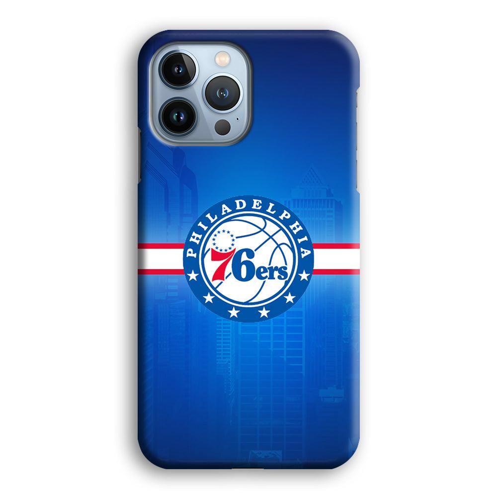 Philadelphia 76ers Bluish Shadow iPhone 15 Pro Case-Oxvistore