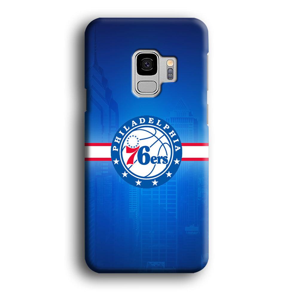 Philadelphia 76ers Bluish Shadow Samsung Galaxy S9 Case-Oxvistore