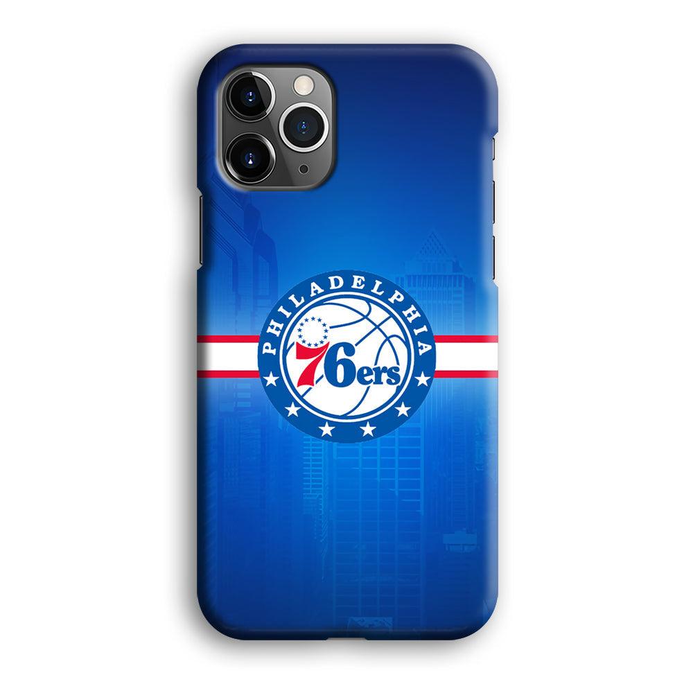 Philadelphia 76ers Bluish Shadow iPhone 12 Pro Max Case-Oxvistore