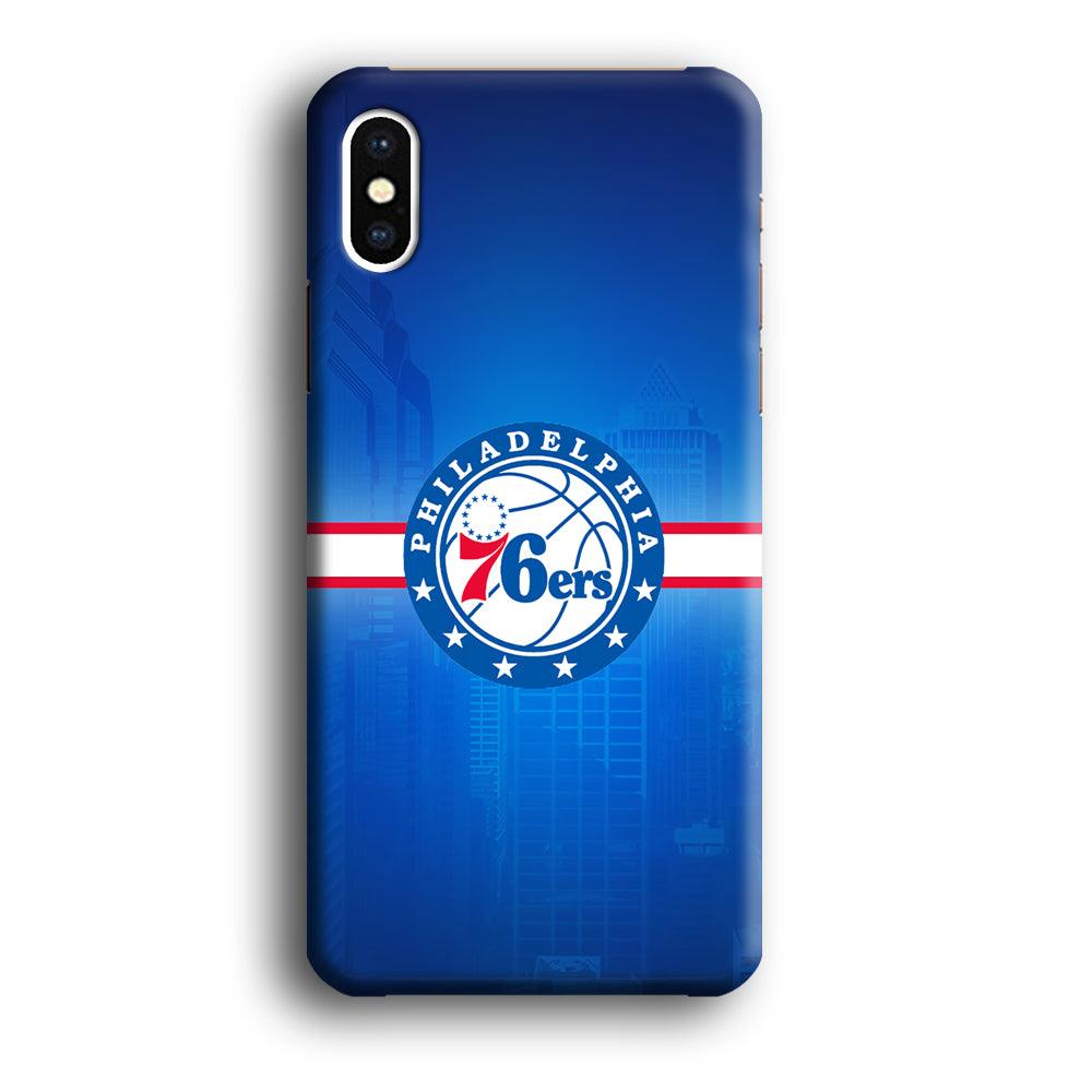 Philadelphia 76ers Bluish Shadow iPhone Xs Max Case-Oxvistore