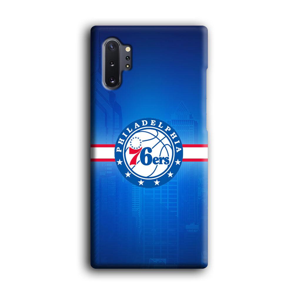 Philadelphia 76ers Bluish Shadow Samsung Galaxy Note 10 Plus Case-Oxvistore