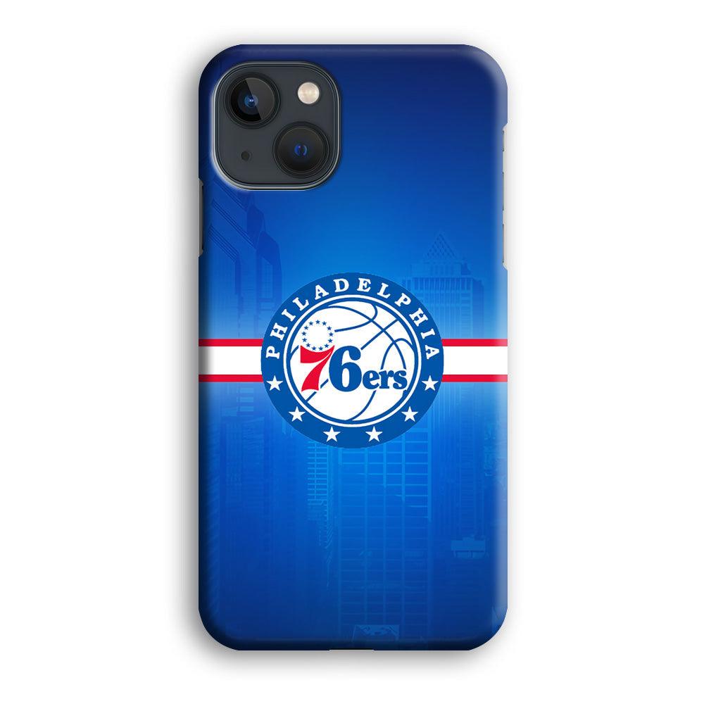 Philadelphia 76ers Bluish Shadow iPhone 14 Case-Oxvistore