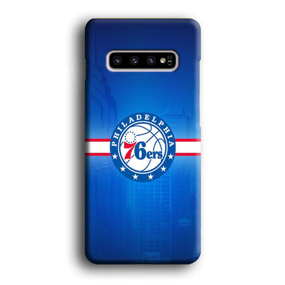 Philadelphia 76ers Bluish Shadow Samsung Galaxy S10 Case-Oxvistore