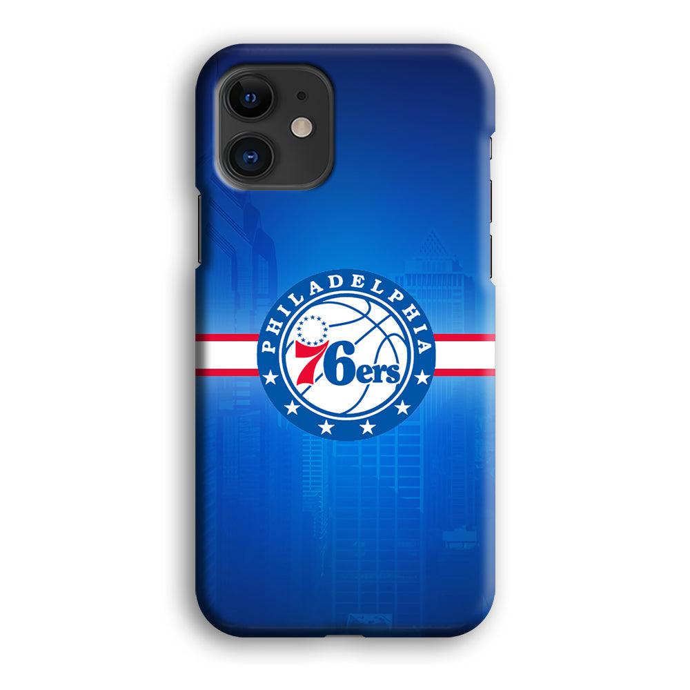 Philadelphia 76ers Bluish Shadow iPhone 12 Case-Oxvistore