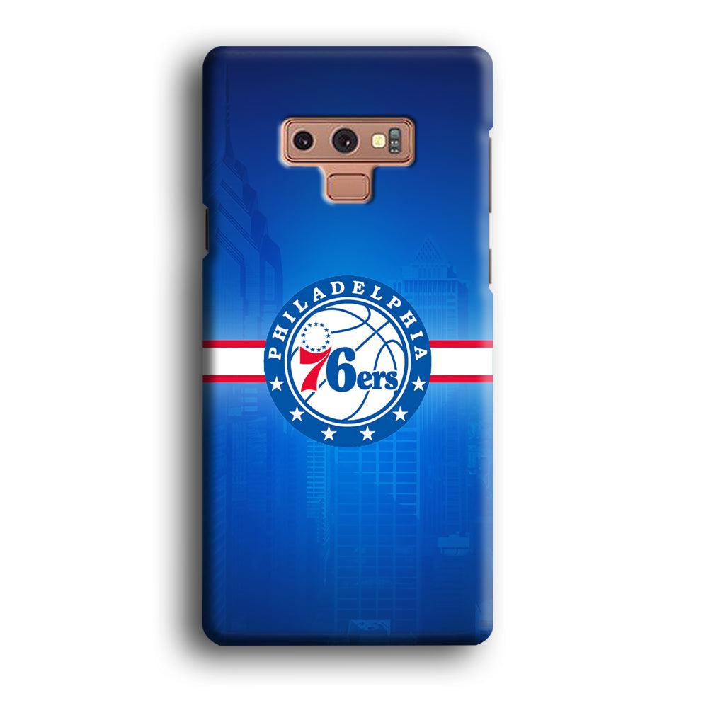 Philadelphia 76ers Bluish Shadow Samsung Galaxy Note 9 Case-Oxvistore