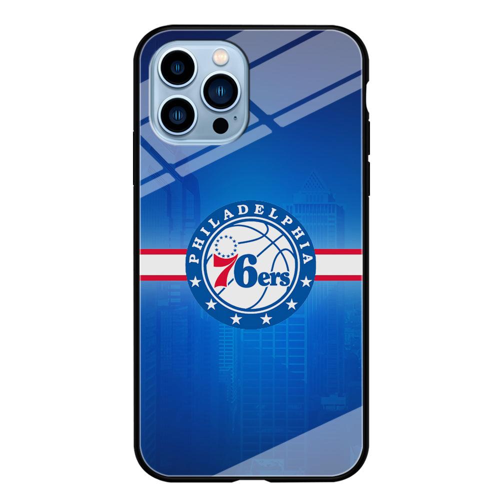 Philadelphia 76ers Bluish Shadow iPhone 14 Pro Max Case-Oxvistore