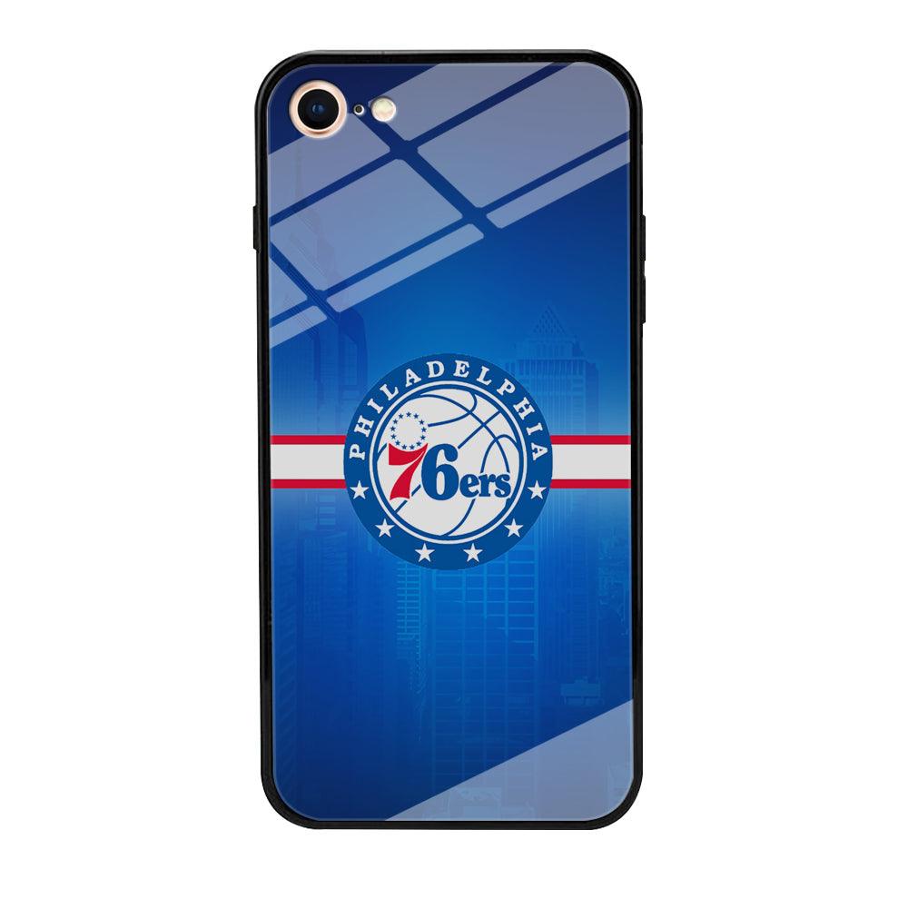 Philadelphia 76ers Bluish Shadow iPhone 8 Case-Oxvistore