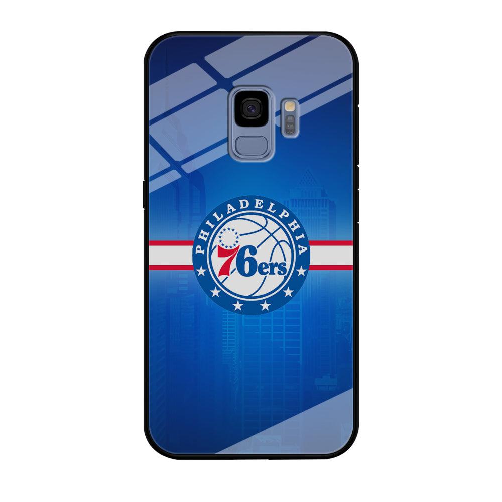 Philadelphia 76ers Bluish Shadow Samsung Galaxy S9 Case-Oxvistore