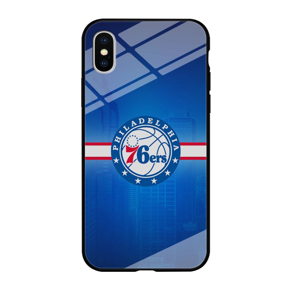 Philadelphia 76ers Bluish Shadow iPhone Xs Max Case-Oxvistore