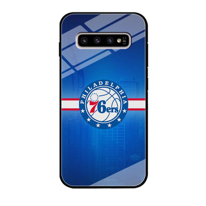 Philadelphia 76ers Bluish Shadow Samsung Galaxy S10 Case-Oxvistore