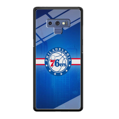 Philadelphia 76ers Bluish Shadow Samsung Galaxy Note 9 Case-Oxvistore