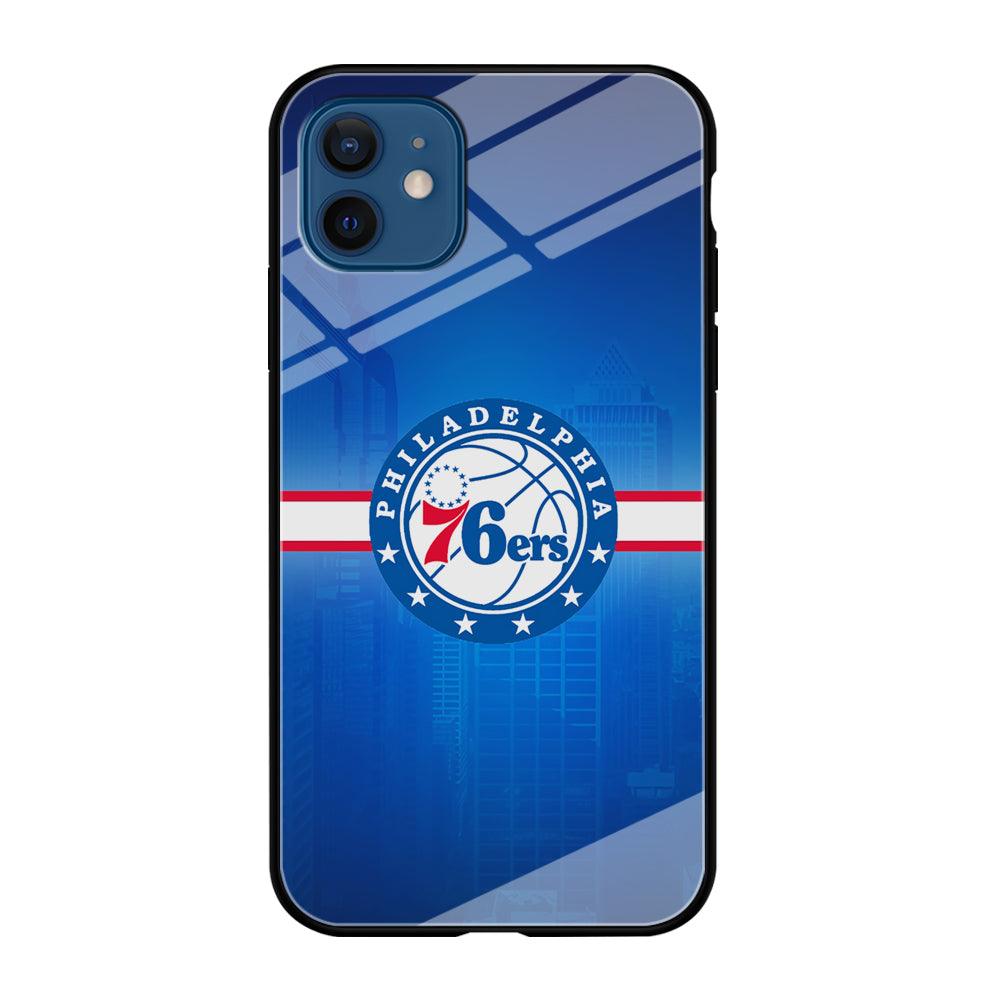 Philadelphia 76ers Bluish Shadow iPhone 12 Case-Oxvistore