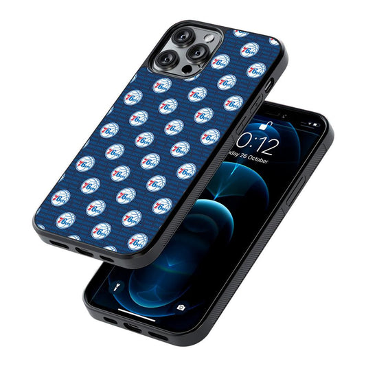 Philadelphia 76ers Pattern 2D Rubber Phone Case-Oxvistore