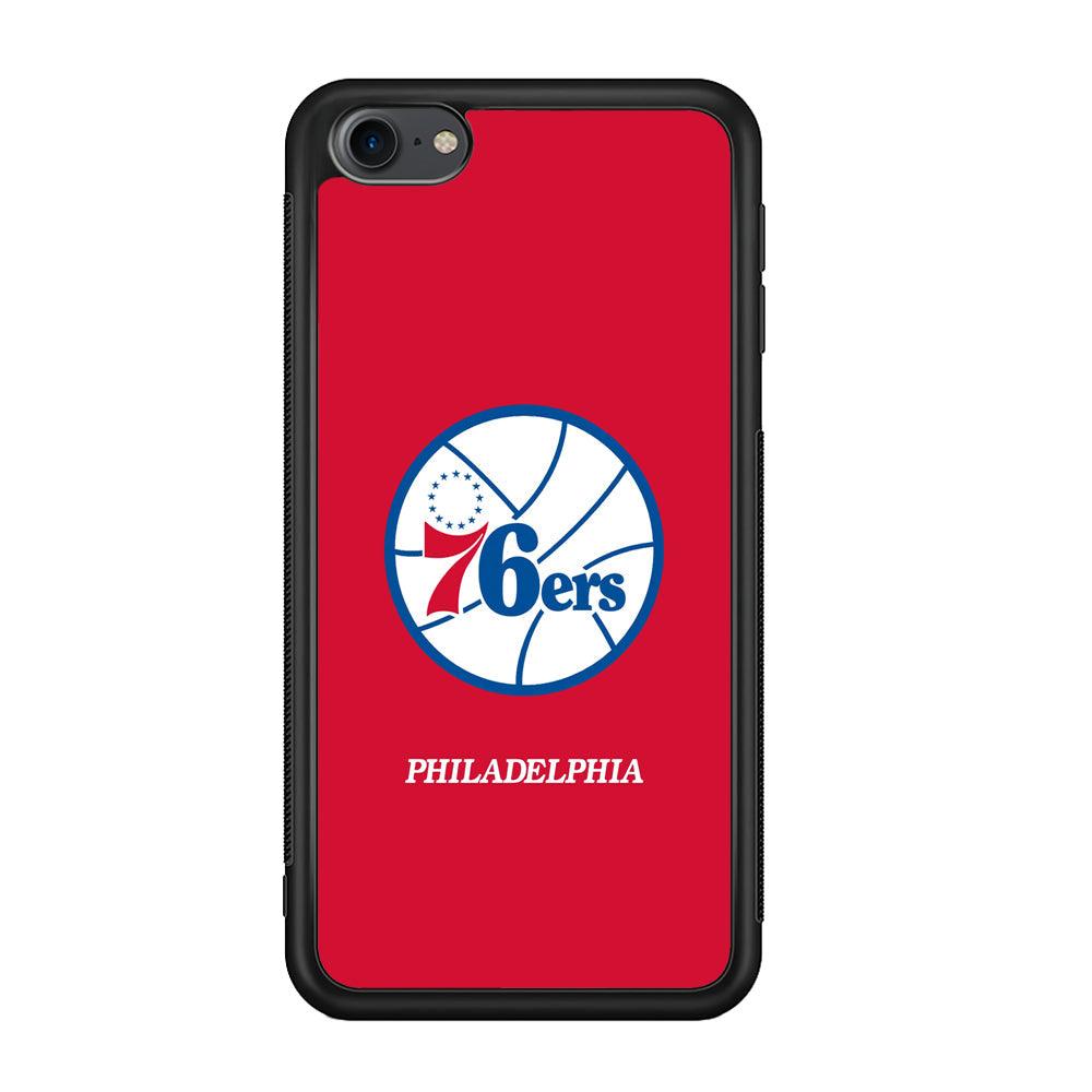Philadelphia 76ers The Red Soul iPod Touch 6 Case-Rubber Black (2D Case)-Oxvistore