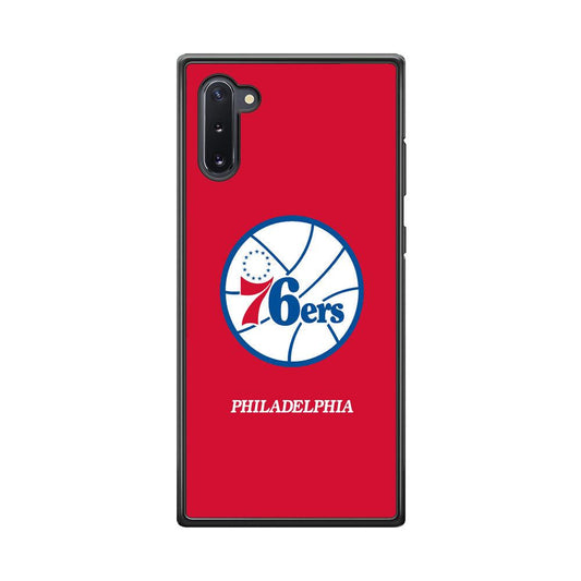Philadelphia 76ers The Red Soul Samsung Galaxy Note 10 Case-Rubber Black (2D Case)-Oxvistore