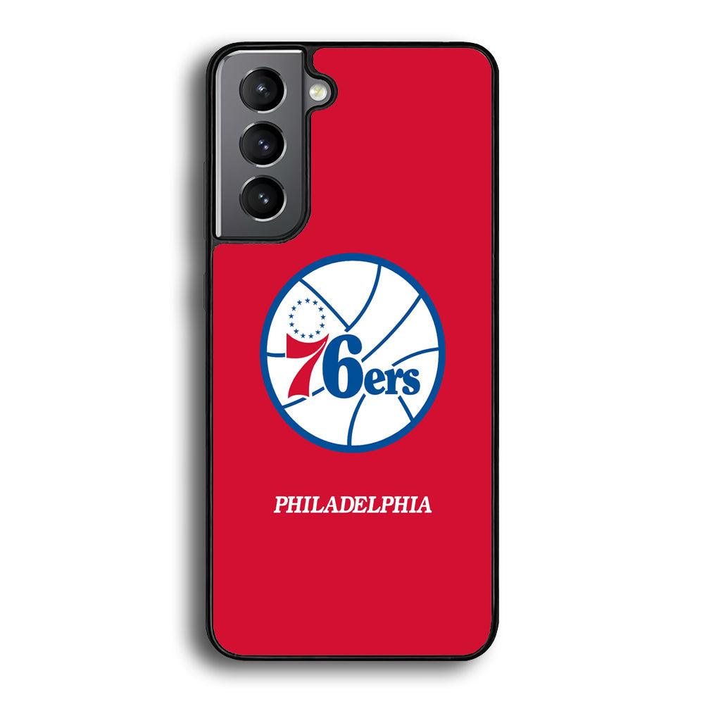 Philadelphia 76ers The Red Soul Samsung Galaxy S23 Case-Rubber Black (2D Case)-Oxvistore