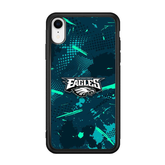 Philadelphia Eagles Abstract Bold Green iPhone XR Case-Oxvistore