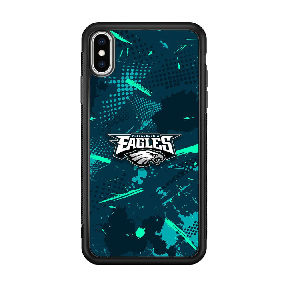 Philadelphia Eagles Abstract Bold Green iPhone Xs Max Case-Oxvistore