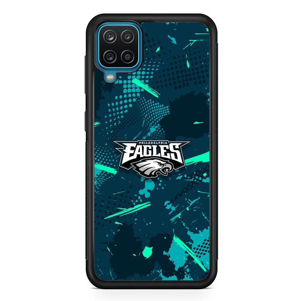 Philadelphia Eagles Abstract Bold Green Samsung Galaxy A12 Case-Oxvistore