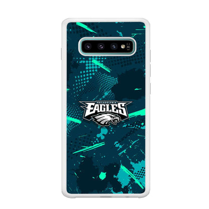 Philadelphia Eagles Abstract Bold Green Samsung Galaxy S10 Plus Case-Oxvistore