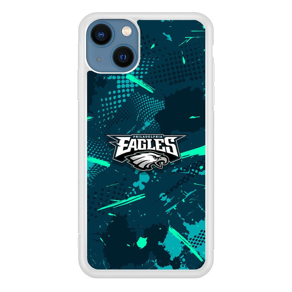 Philadelphia Eagles Abstract Bold Green iPhone 15 Plus Case-Oxvistore