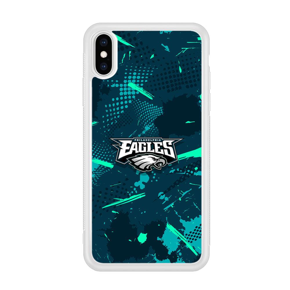 Philadelphia Eagles Abstract Bold Green iPhone Xs Max Case-Oxvistore