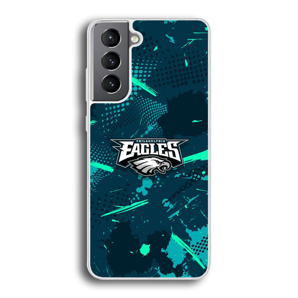 Philadelphia Eagles Abstract Bold Green Samsung Galaxy S21 Plus Case-Oxvistore