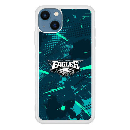 Philadelphia Eagles Abstract Bold Green iPhone 14 Case-Oxvistore