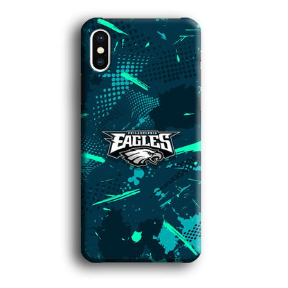 Philadelphia Eagles Abstract Bold Green iPhone Xs Max Case-Oxvistore