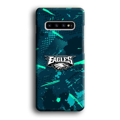 Philadelphia Eagles Abstract Bold Green Samsung Galaxy S10 Plus Case-Oxvistore