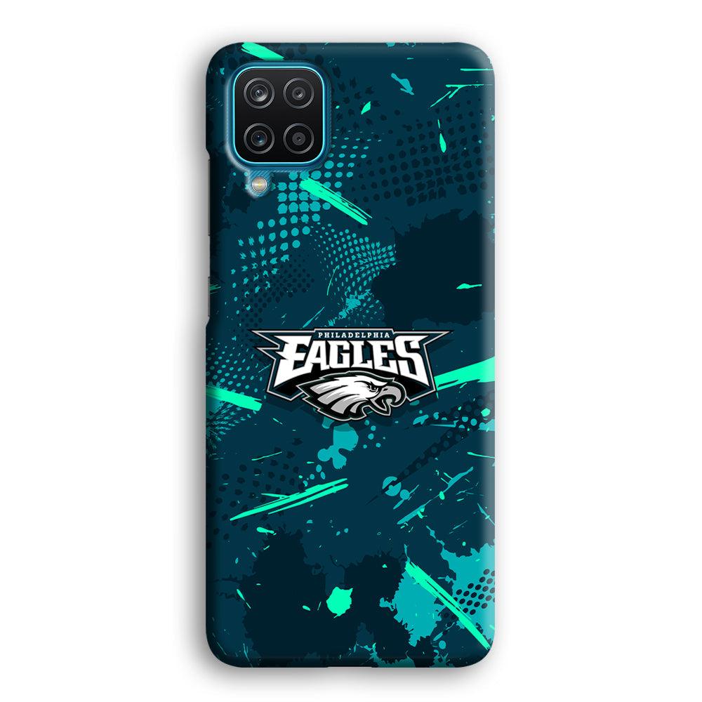 Philadelphia Eagles Abstract Bold Green Samsung Galaxy A12 Case-Oxvistore