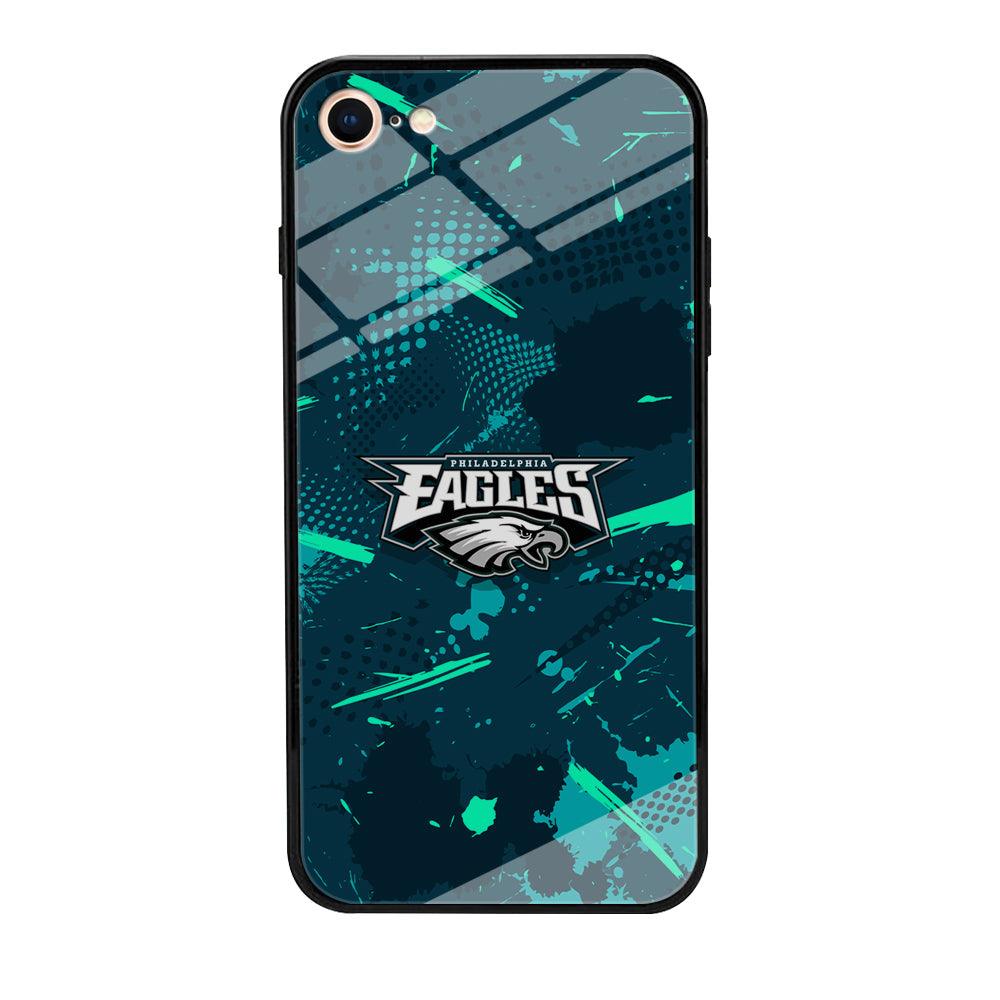 Philadelphia Eagles Abstract Bold Green iPhone 8 Case-Oxvistore